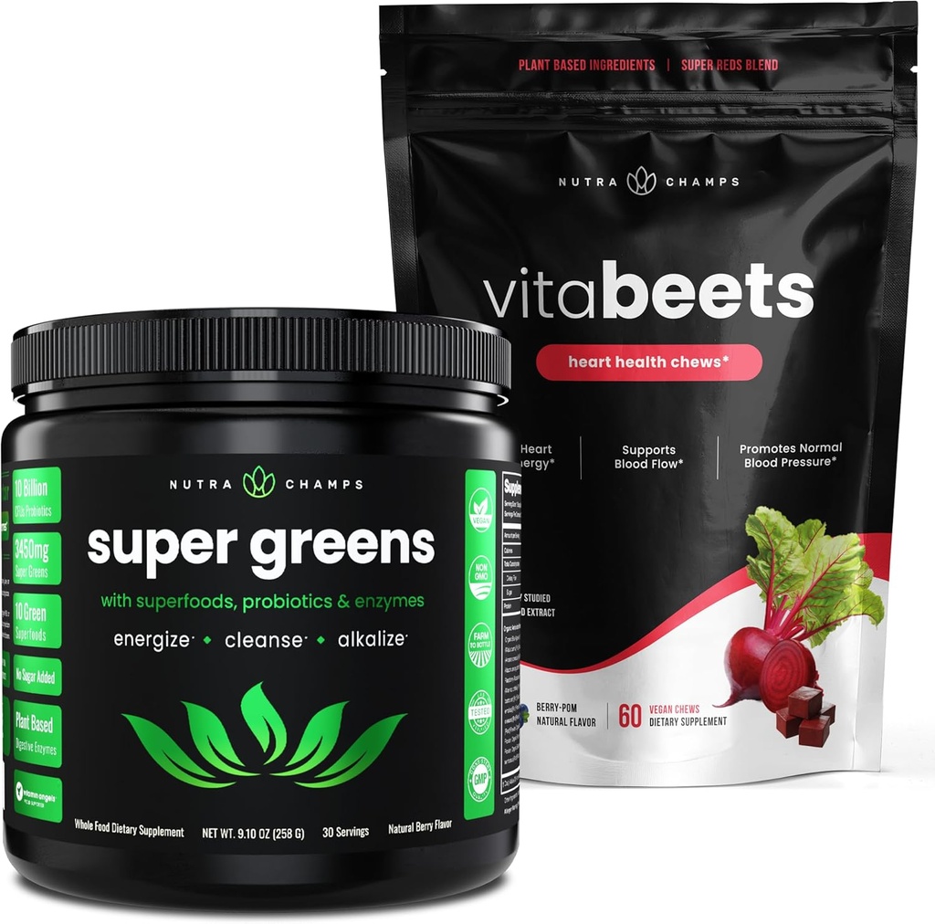NutraChamps Super Greens & Beet Chews