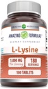 Amazing Formulas L-Lysine 1000 Mg Amino Asit Supplement | Tabletler | Non-GM0 | Gluten-Free | ABD'de Made ( Pack | Count 180)