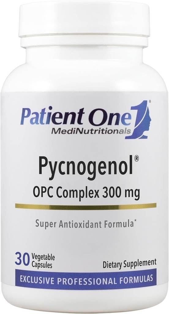 Hasta One Pycnogenol OPC Kompleksi 300 mg | Vascular Health ve Sağlıklı Aging'i Desteklemek için Tamam * | Fransız Deniz Standardı Bark ve Daha Fazla | 30 Capsules