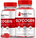 (2 Pack) Super Flow Glycogen, SuperFlow Glycogen Support Gummies, Super Flow Glyco Optimizer, Resmi SuperFlow Glyco Optimiser Gummy, Super Flow Detox Cleanse, Super Flow Glycol (120 Gummies)