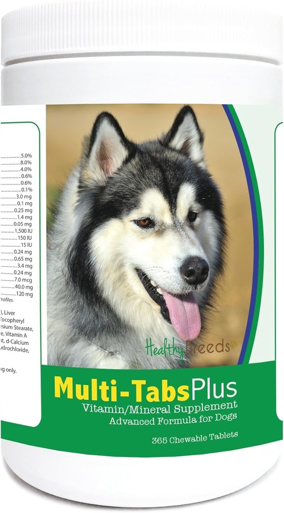 Sağlıklı Breeds Sibirya Husky Multi-Tabs Plus Chewable Tabletler 365 Count