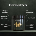 Ultra-Sağlıklı Omega 3 Balık Yağı w/MSM, Glucosamine, Chondroitin, EPA / DHA Köpekler için: Elevated Evcil hayvanlar Balık Yağı, Turmeric & Ortak Supplement + Alerji Chews - Ultimate Dog Supplement