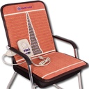 MediCrystal Far Kızılötesi Sandalye Mat - 40"L x 20"W - Doğal Amethyst - FIR Isıtma 86-158°F (30-160C) - Olumsuz Ion - Orijinal Üretici- Hot Stone Pad