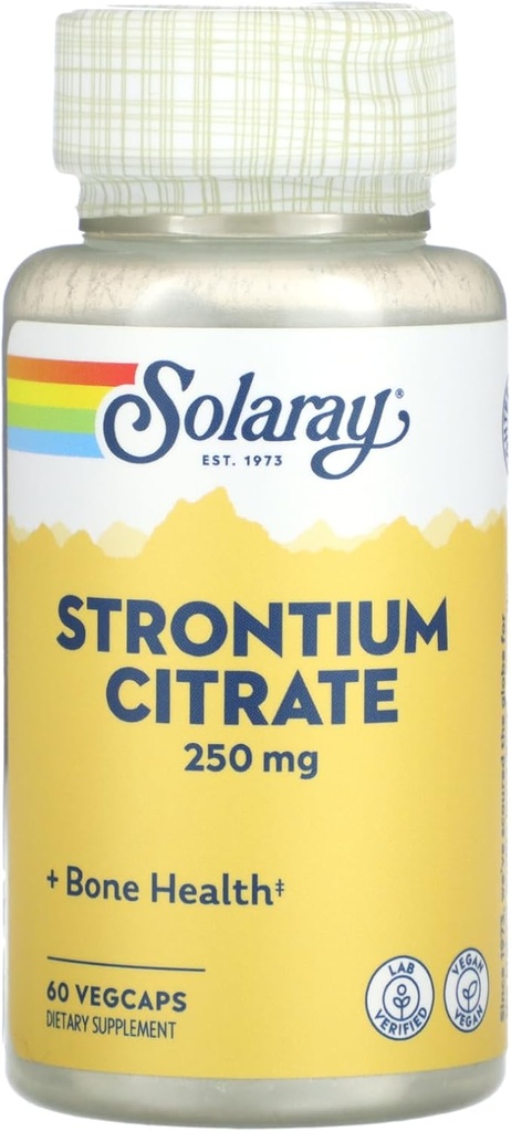 Solaray Strontium Citrate 60 cap (2 Συσκευασία)
