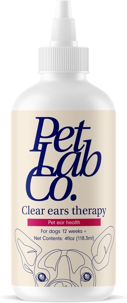 PetLab Co. - Καθαριστικό αυτιού για σκύλους - Υποστήριξη της ζύμης, φαγούρα & υγιείς διώρυγες αυτιών - Αλκοόλ-ελεύθερο πλύσιμο αυτιών σκύλου - Βελτιστοποιημένη λύση καθαρισμού αυτιών σκύλου - Συσκευασία Μαΐου Vary