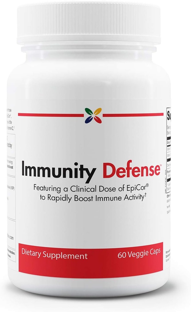 Aging Now - Immunity Defense with EpiCor - Immune Support Supplement - C, Vitamin D, Kuru Yeast ve Mushroom Kompleks - Shiitake, Cordyceps, Reishi ve Maitake Mushroom - 60 Vcaps