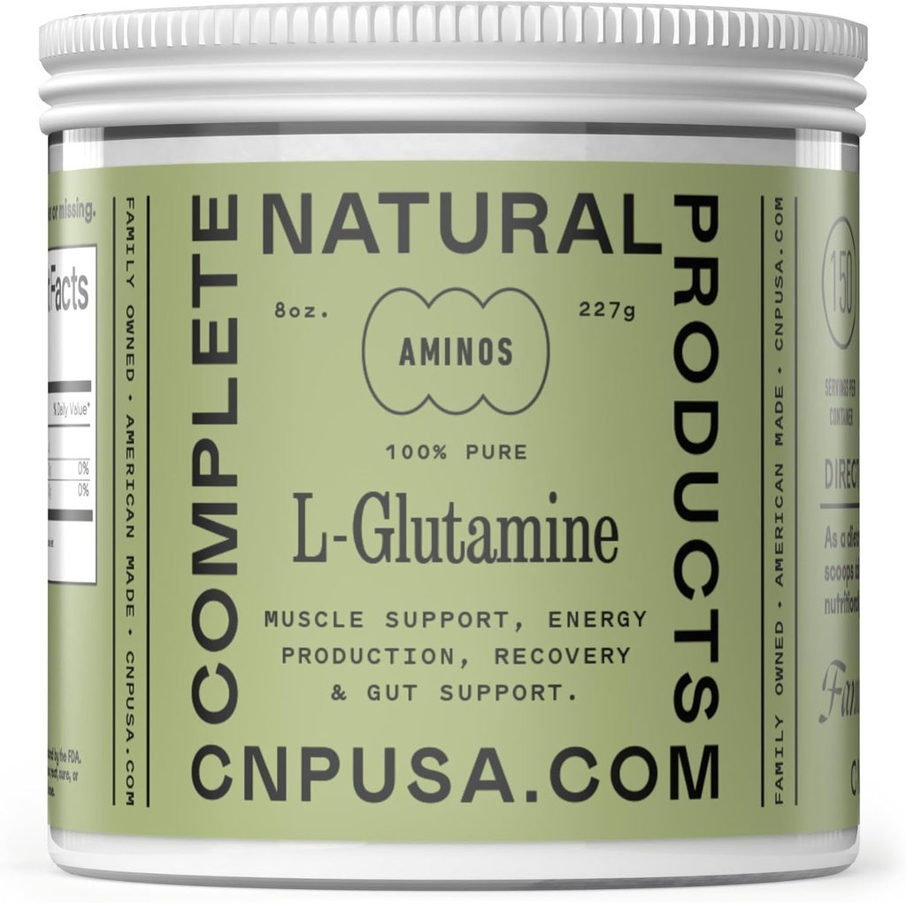 Pure L-Glutamine Toz Supplement - 8oz (227g) Doğal Vegan Bulk L Glutamine, IBS Support Health, Probiyotik, IBS Support
