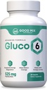 Gluco6 Herbal-Based Solution Supplement | 525 mg 30 Toz Capsules - Plant Malzemeler - GMO - ABD'de Yapıldı (30 Sayı 1)