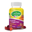 Culturelle Daily Probiyotik for Kids + Veggie Fiber Gummies (Ages 3+) - 60 Kont - Digestive Health & Immune Support – Berry Flavor with a Vitamin C Boost