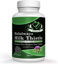 Halalways Milk Thistle Sertifikalı Halal Supplement Süt Butle Liver Detox Supplement Gentle Herbal Liver Cleanse for Men & Women - Liver Health Support - Non-GMOMO