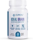 Klinik Etkileri İdeal Beyin - Nootropic Focus ve Memory Support için Diyetsel Tamam - 30 Capsules - B Vitaminleri, GABA, Alpha-GPC - Zihinsel Odaklığı Destekleyin ve Optimal Beyin Fonksiyonlarını Destekleyin