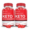 Justified Laboratories (2 Pack Keto Crave Chem ACV Vegan Non GMO 120 Gummies