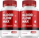 Blood Flow Max Capsule - BloodFlowMax Advanced Formula, BloodFlow Max Ekstra Kuvvet, Genel Wellness,All-Doğal Vitaminler, Yorumlar (2 Pack - 120 Capsules)