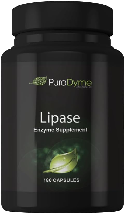 PuraDyme Lipase Enzyme 180 Capsules Digestive Enzyme (1)