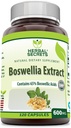 Herbal Sırları Boswellia Serrata Extract (65% Boswellic Acids) 600 mg 120 Capsules Supplement - Non-GMO - Gluten Free Free