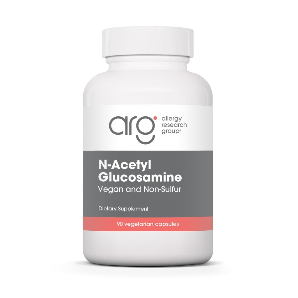 Alerji Araştırma Grubu N-Acetyl D-Glucosamine 500 mg - NAG Supplement, Ortak Destek, Glucosamine Sulfate, Ortak Sağlık Formula, Mottitude Activator, Vegan, Non-Sulfur Kont, Vegetarian Capsules - 90