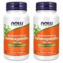 NOW Foods Ashwagandha Extract 450mg, 90 VCaps (πακέτο του 2)