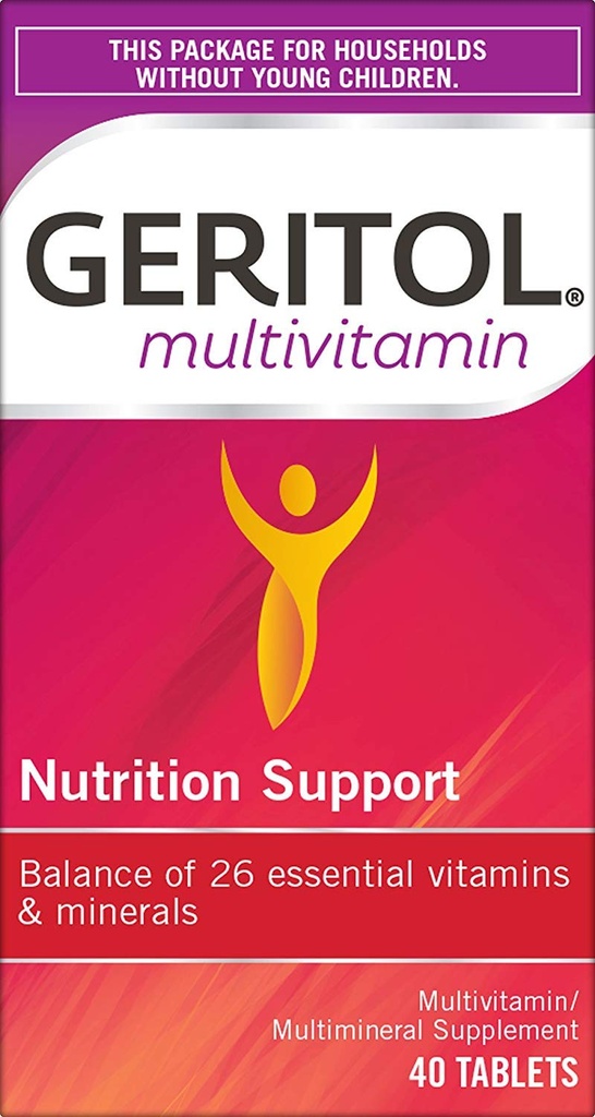 Γεριτόλη Multi- Vitamin Plus Multi- Mineral δισκία - 40 Ea, 3 συσκευασία