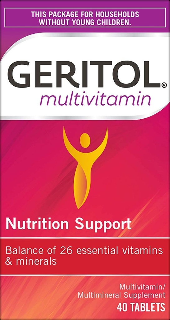 Γεριτόλη Multi- Vitamin Plus Multi- Mineral δισκία - 40 Ea, 3 συσκευασία