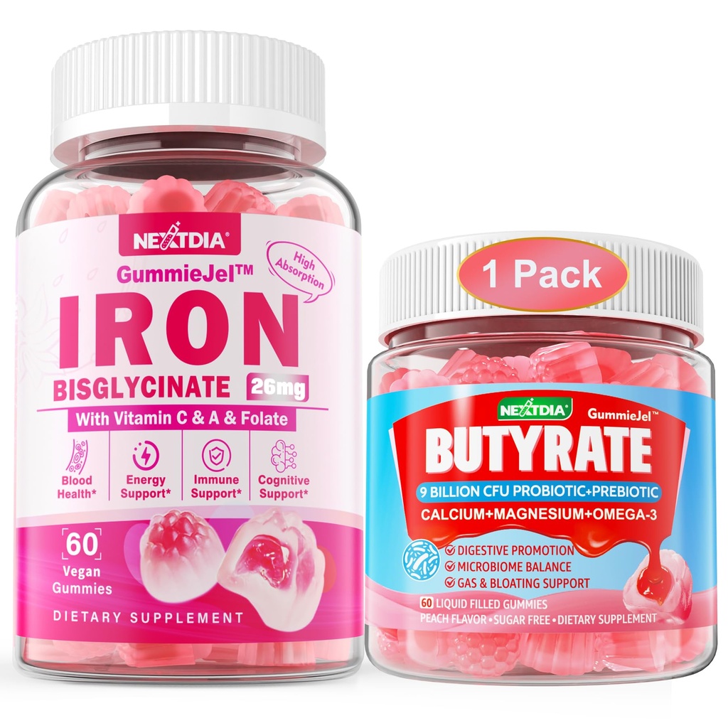 Amayrate Gummies + Iron Bisglycinate 26 mg Gummies