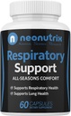 Lung Detox Bronchial Wellness & Natural Respiratory Sigara içenlere Destek - Vejetary Dostu Nasal Decongestant- 60 Capsules - Made USA by Neonutrix- Non-GMOMOMO