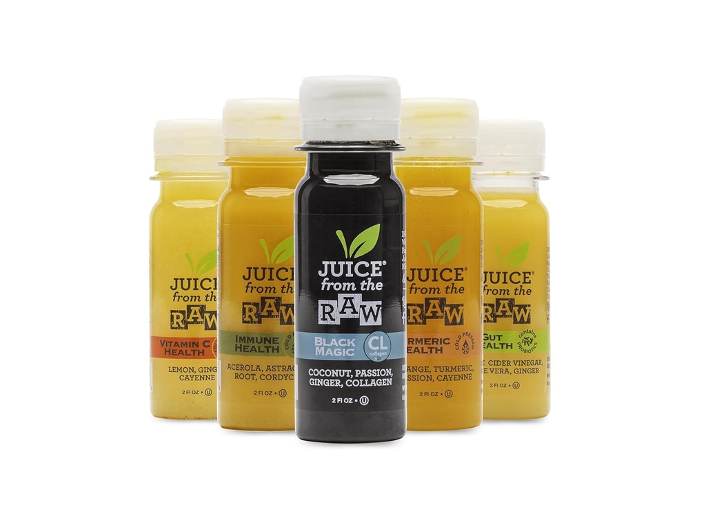 8-Day Boosting Plan by Juice From the RAW® - Shots for Your Immune System/Lose Weight Quick/Be Healthy/Detoxify Your Body / 100% Ακατέργαστο κρύο-Pressed Juices (40 Σύνολο 2 oz. Σφηνάκια)