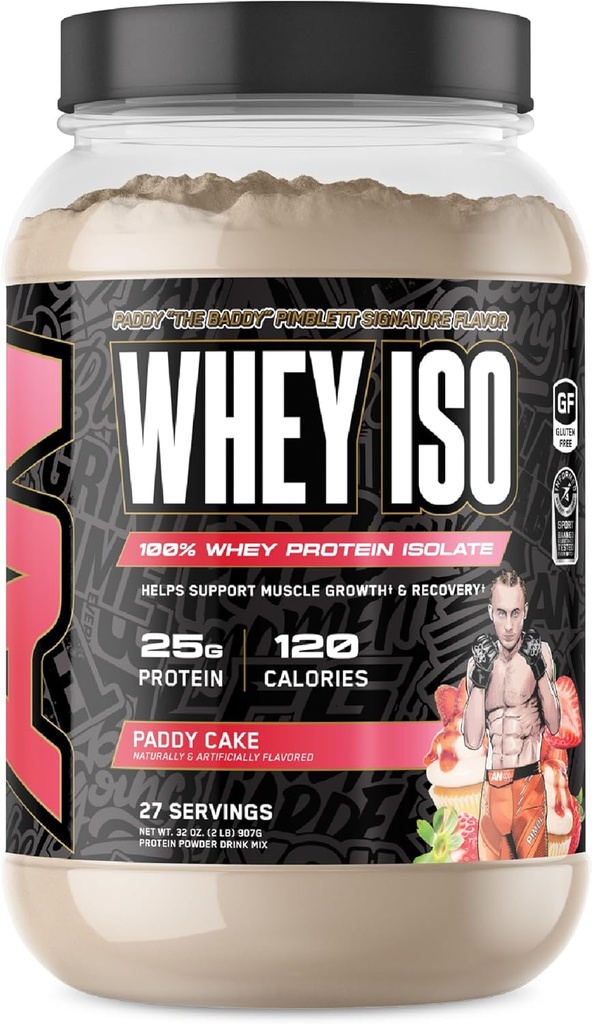 All Black Everything 25g Whey Protein Toz | Paddy Strawberry Shortcake | 27 Hizmet | Whey proteini | Low Carbs & Low Sugar | MCTs