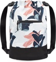 Flex Cinch Gym Bag for Women with Graphics Designs | Dayanıklı Gym Cinch Çanta | Gym Bag, Traveling, and Overnights | Navy/Coral - Guava Leaves