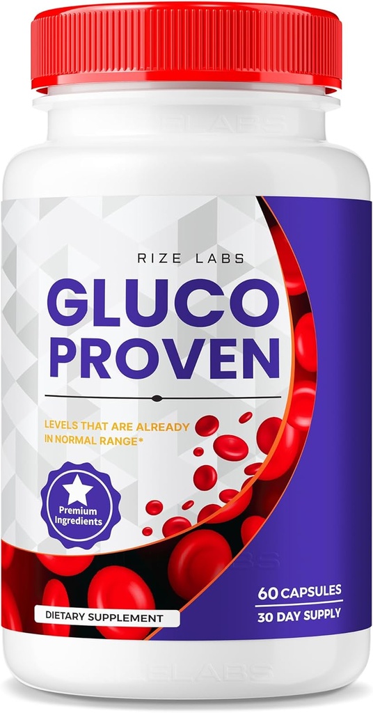 Laboratuvarları - Gluco Proven Capsules - Gelişmiş Formula Supplement Pills, Maksimum Güç Desteği, Tüm Doğal Plus Organik GMO (60 Capsules)