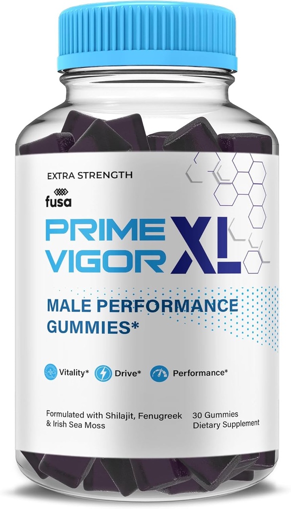 Prime Vigor XL Gummies PrimeVigor XL Me Gummy Supplement, Prime Vigor Maximum Strength Advanced Shilajit Irish Sea Moss Fenugreek Gummies for Men General Energy & Vitality Support (1 Ay Supply)