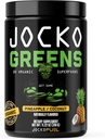 Jocko Fuel Daily Greens Powder - Premium Organic Greens Superfood Powder for Gut Health, Digestion, Bloating, Immune Support with Spirulina, Chlorella, Digestive Enzymes, & Probiotics - 30 Servings