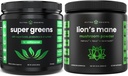 NutraChamps Super Green Unflavored & Lion's Mane Toz. Greens & Adaptogen
