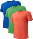 DAVID ARCHY Men's Undershirt Pamuk Sorona, Moisture-Wicking Crewneck/V-Neck T-Shirts için 3Pack