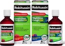 Robitussin DM Max Cough Plus Chest Congestion ve Robitussin maksimum Güç Gecesi Cough DM, Yetişkin Formulas - 2 x 8 Fl Oz Şişes