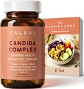 Kadınlar için Candida Cleanse – Gut & Feminine Balance with Oregano Oil, Caprylic, Probiyotiks, Reishi, Aloe & Black Walnut - Digestive, Clarity, Clear Skin & Vaginal pH