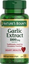 Nature's Bounty Garlic Extract, Herbal Supplement, Supports Circulatory Function, 1000 mg, 100 Hızlı Yayın Softgels
