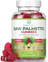 Vegan Saw Palmetto για γυναίκες & άνδρες - Poent Saw Palmetto Extract, Συμπληρώματα Prostate για άνδρες, DHT Blocker για γυναίκες ανάπτυξη μαλλιών, ορμονική ισορροπία Gummies, PSOS απώλεια μαλλιών, DHT μπλοκέρ, χωρίς γλουτένη