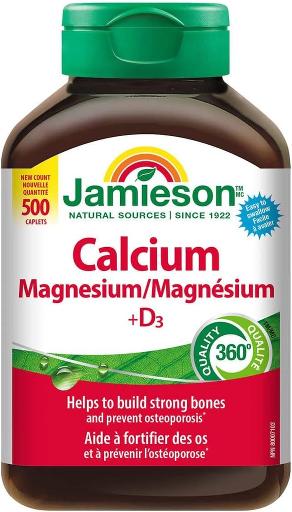 Jamiesonuba Magnezyum D3, 365 Caplets