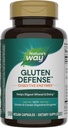 Nature's Way Gluten Defense Digestive Enzymes*, Helps Digest Wheat & Dairy(1), Gluten & Casein Digestive Enzymes*, 120 Vegan Caps (Packaging May Vary)