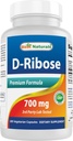 D-Ribose 700 mg 180 Vcaps - Doğal ATP Enerji Üretimi - ABD'de sertifikalı bir GMP sertifikalı Tesis ve Üçüncü Parti Saflığa Test Edildi. Garantili!!