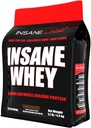Insane Labz Insane Whey,100% πρωτεΐνη ορού ορού οικοδόμησης μυών, BCAA Amino Profile, Mass Gainer, Αντικατάσταση γεύματος (Chocolate, 120 υπηρεσίες)