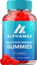 Erkekler için Alfa Max Gummies - AlphaMax Erkek Performans ACV Gummies Apple Cider Vinegar 1000MG, Alfa Max Gummies Yorumlar, B12 (1 Pack - 60 Gummies)