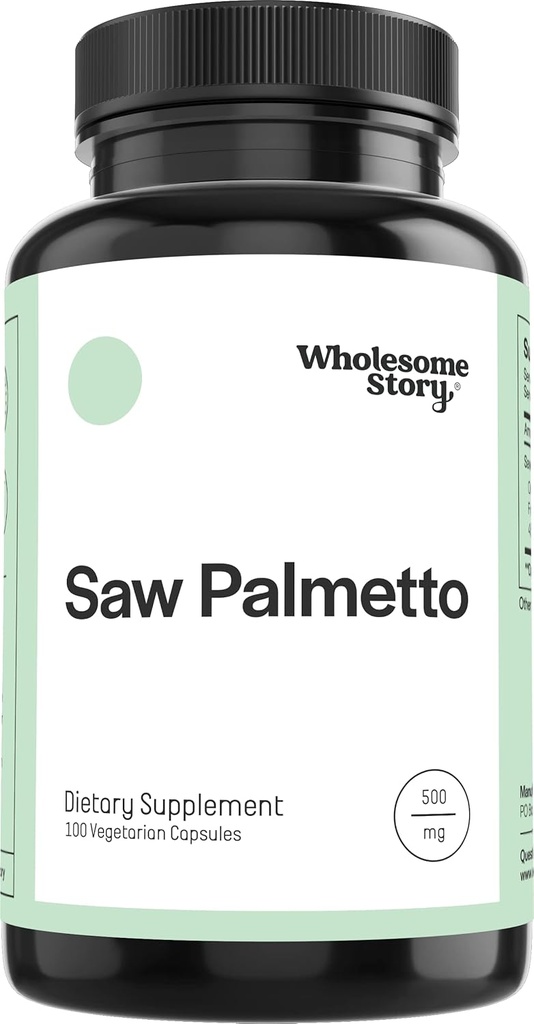 Allsome Story Saw Palmetto for Women | Saw Palmetto Extract & Toz Mix | Destek Saç, Cilt ve Nail Sağlık | Hormonal Denge | 500 mg Capsules | 100 Day Supply