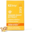 Ease Supplement - Ginger Flavor, 30 Kont - Ginger Root ile Algılanan Grafikler Nausea Relief, Morning and Motion Hastaness ve Digestion - ABD'de Made, Sugar and Gluten-Free