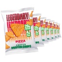 Efsanevi Gıdalar Pizza Protein Chips – Popped Tortilla Style – 20g High Protein, 4g Net Carbs, Low Sugar, Gluten Free, Keto Snack Packs – 7 – Kont Health Crunchy Chips