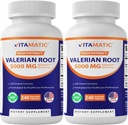 Vitamatic 2 Packs Valerian Root 20:1 Extract 250 mg - 240 Capsules - 20X Yoğun Tür
