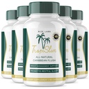 (Official 5 Pack) Tropislim, Tropislim All Natural Caribbean Flush, Kilo Kayıp Tamam, Tropislim Şampular for Women, Healthstyle + Leaner Physicsique, Tropislim İncelemeleri (300 Capsules)