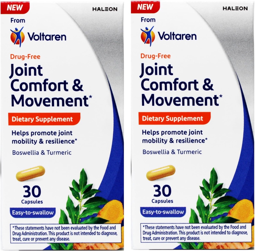 Voltaren Ortak Konfor ve Hareket, Diyet Supplement, Swallow, 30 Kont (Pack of 2)