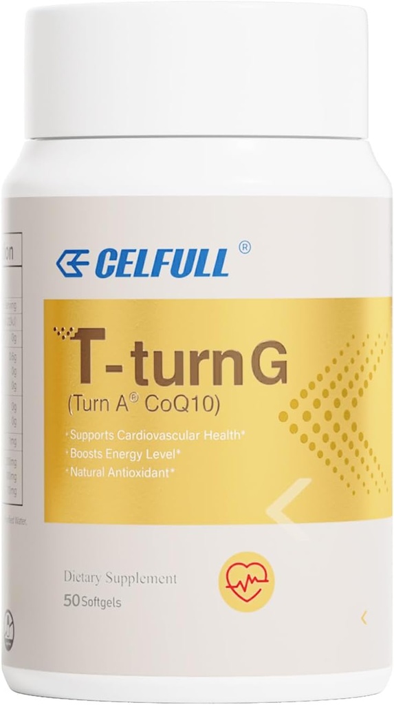 CELFULL CoQ10 200 mg, Heart Health & Energy Production,Coenzyme Q10 NAD,Alpha lipoic Acid, etc,co q 10 Supplement ve Vitaminler,50 Softgels