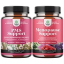 Gelişmiş PMS Destek Supplement for Women and Complete Herbal Menopause Supplement for Women - Multibenefit Menopause Relief Hormon Balance